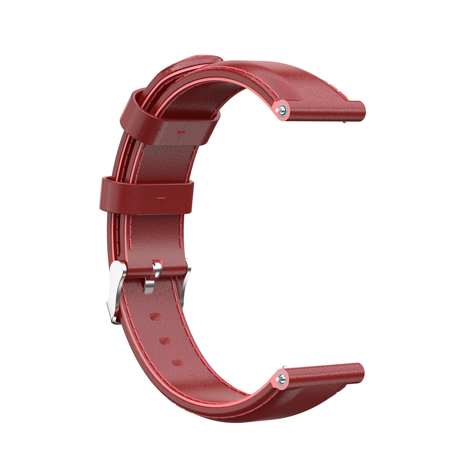 Polar Ignite Leather Strap - Red