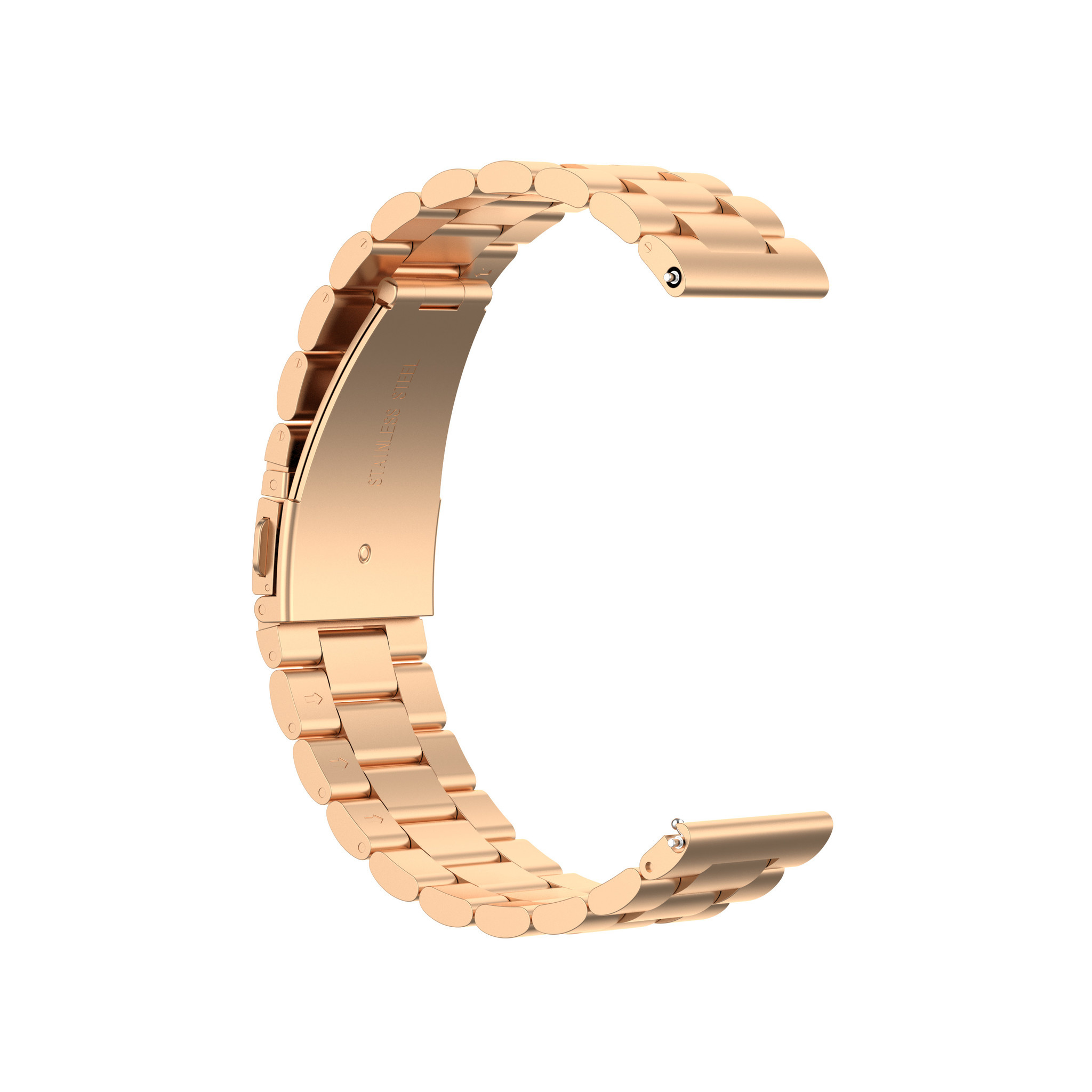 Huawei Watch Gt Beads Steel Link Strap - Rose Gold