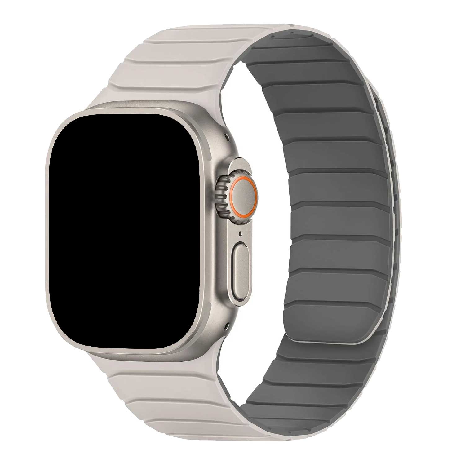 Apple Watch strap Vetra - silicone - starlight grey