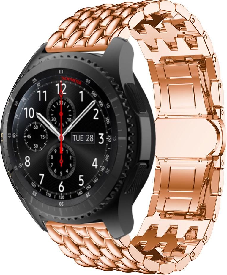 Huawei Gt Dragon Steel Link Strap - Rose Gold