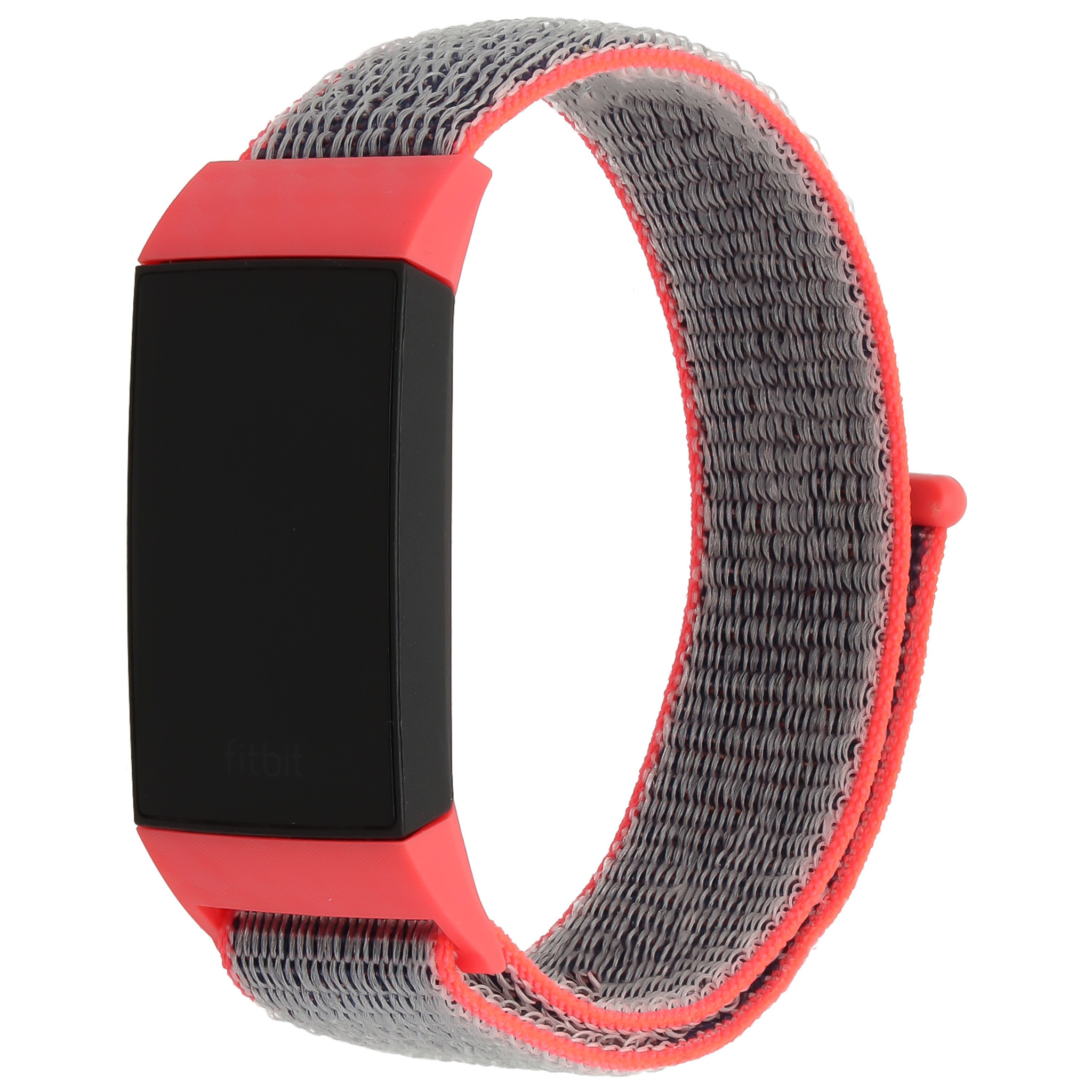 Fitbit Charge 3 &Amp; 4 Nylon Strap - Bright Pink