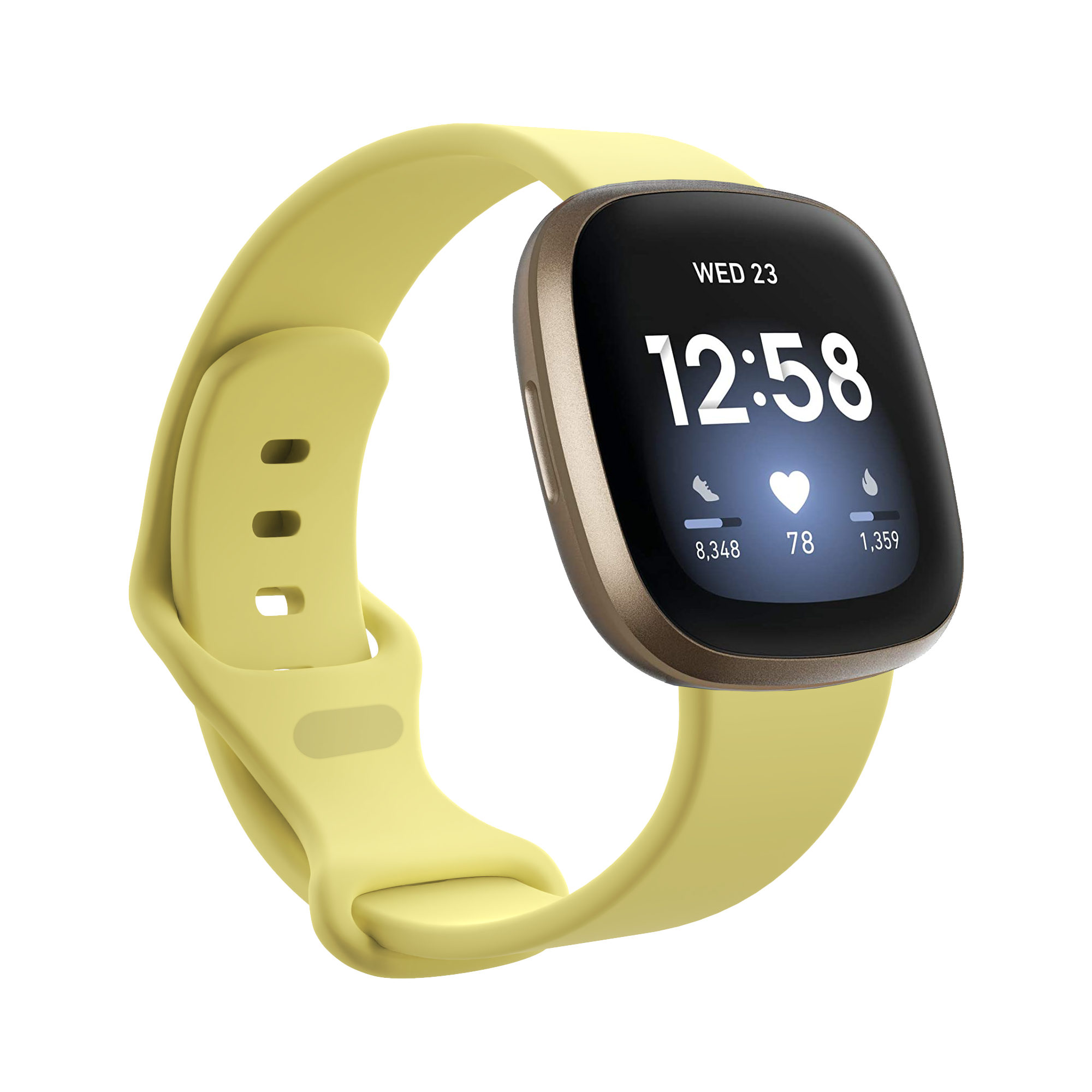 Fitbit Versa 3 / Sense Sport Strap - Yellow