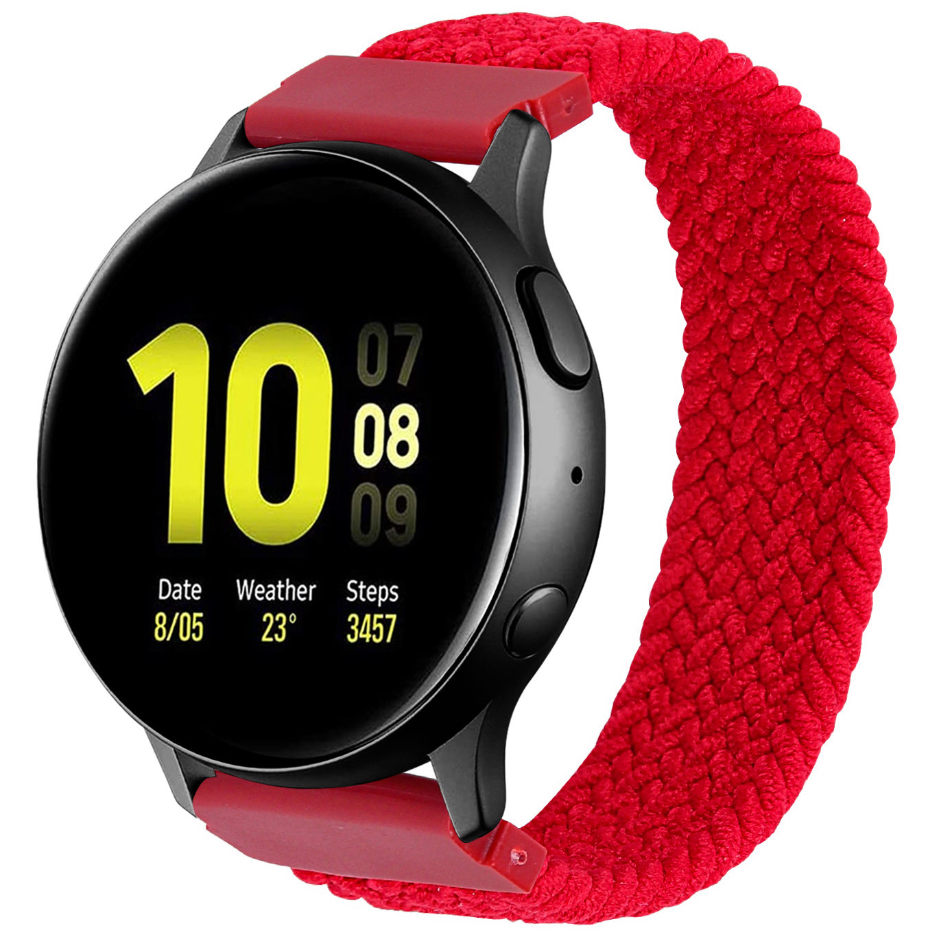 Garmin Vivoactive / Vivomove Nylon Braided Solo Strap - Red