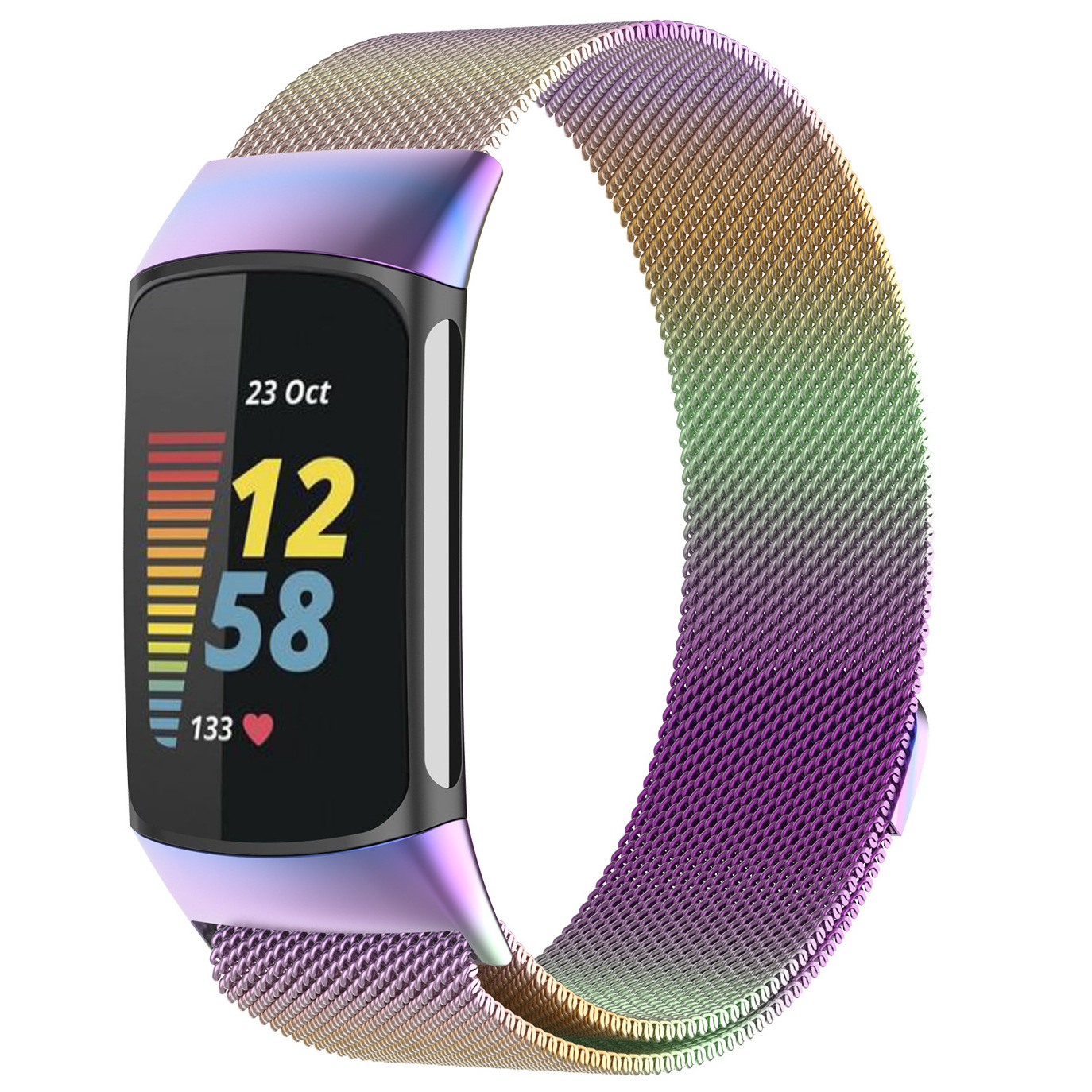 Fitbit Charge 5 Milanese Strap - Colourful