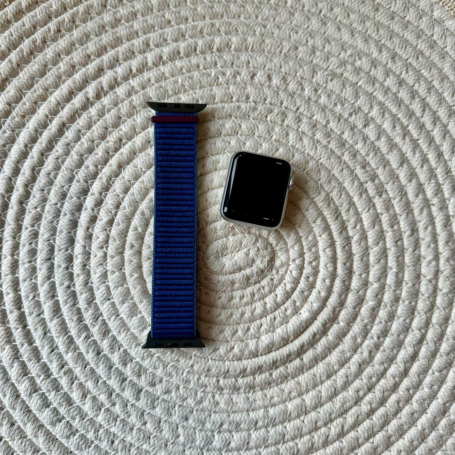 Apple Watch Nylon Sport Loop Strap - Ocean Blue