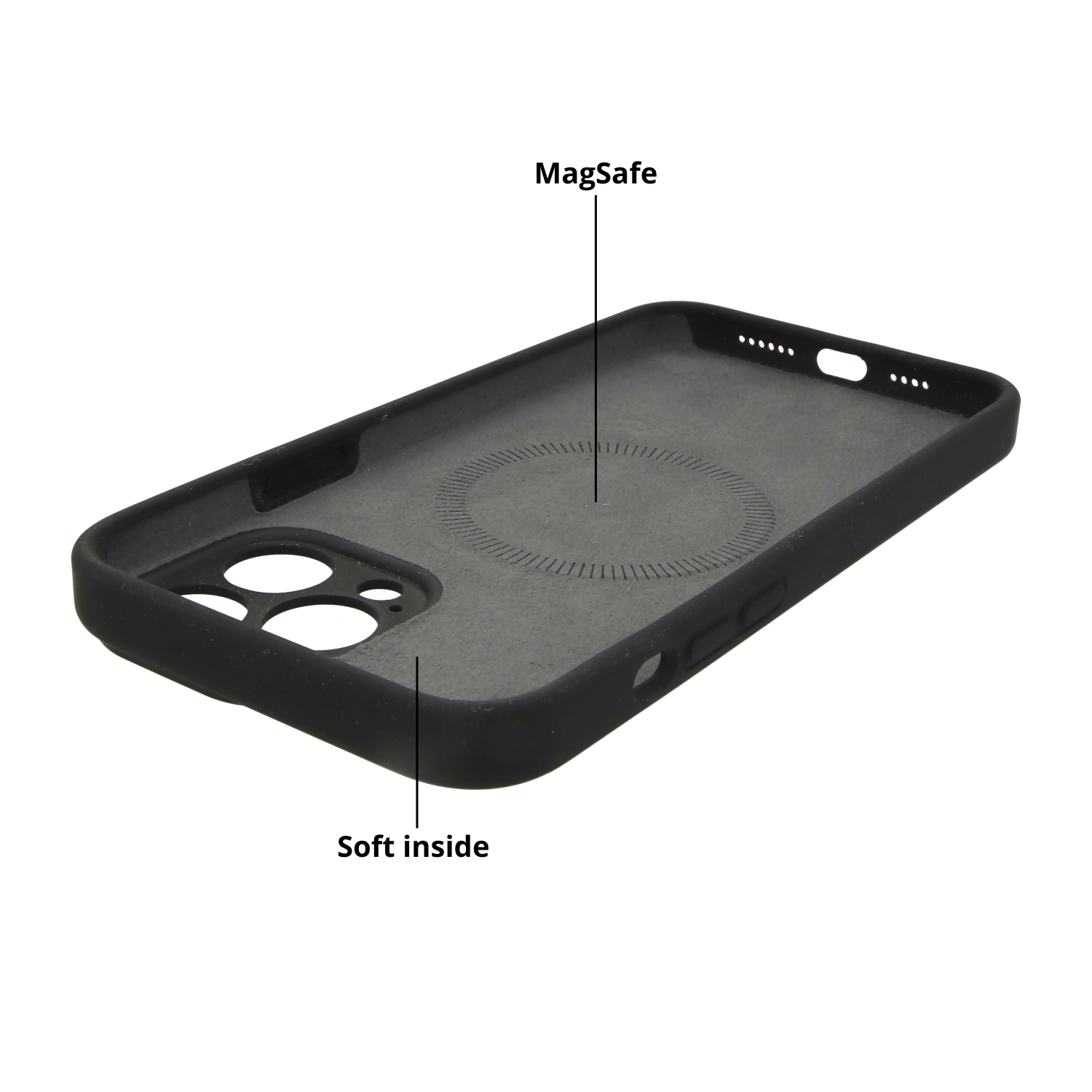 iPhone 17 Pro case Coloree - silicone - black iPhone 17 Pro case Coloree - silicone - black