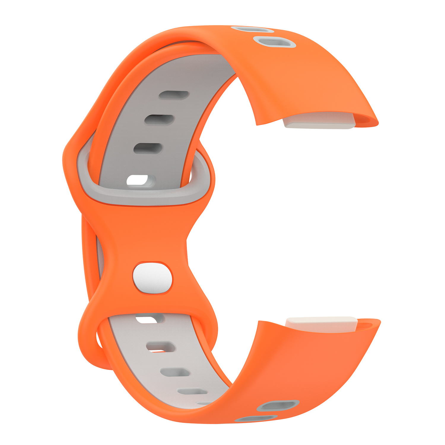 Fitbit Charge 5 Double Sport Strap - Orange Grey