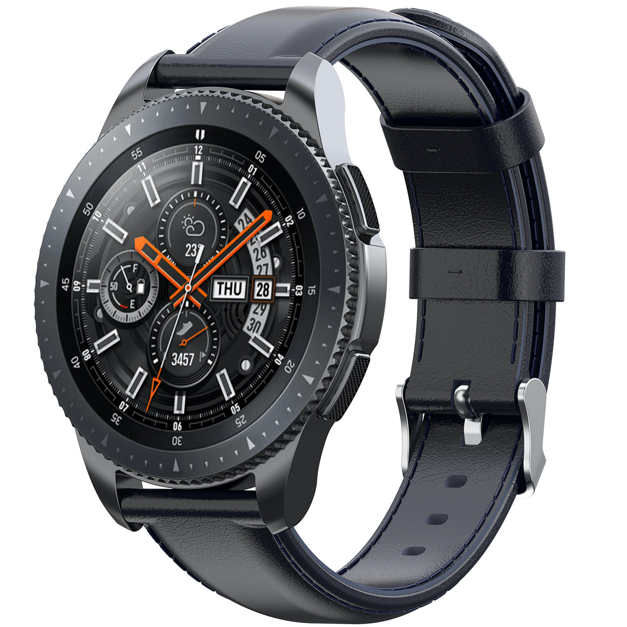 Huawei Watch Gt Leather Strap - Dark Blue