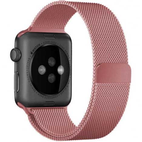 Apple Watch Milanese Strap - Pink Red