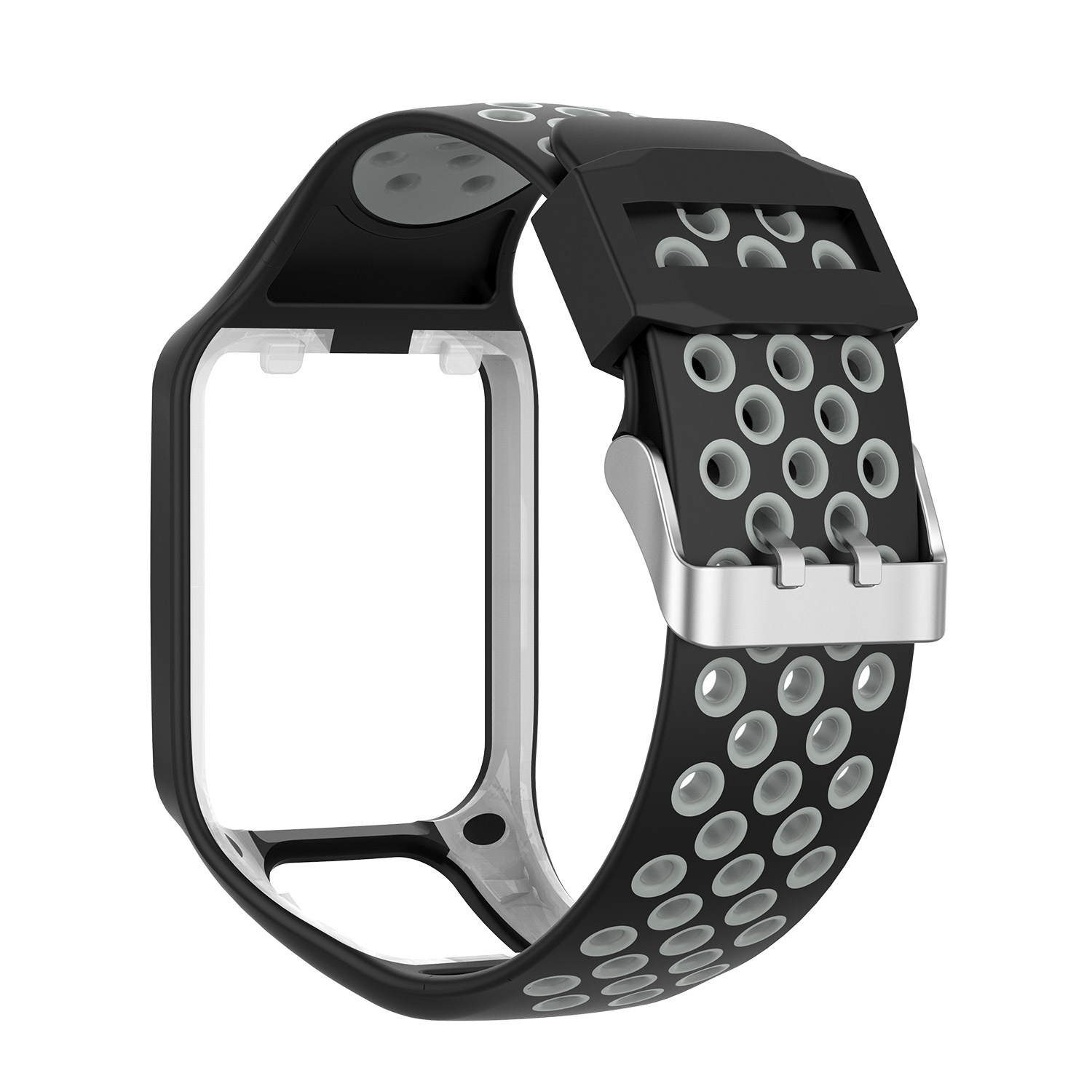 Tomtom Runner / Spark / Adventure Double Sport Strap - Black Grey