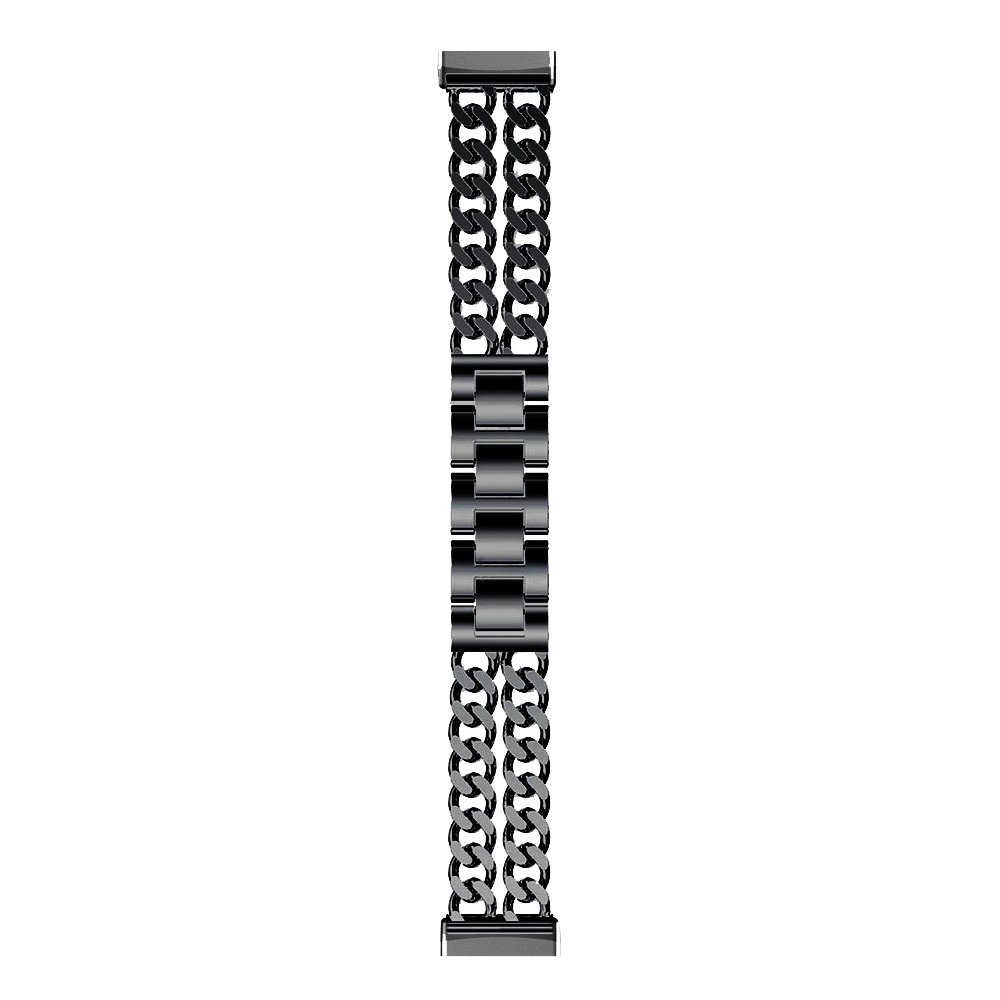 Fitbit Versa 3 / Sense Cowboy Steel Link Strap - Black