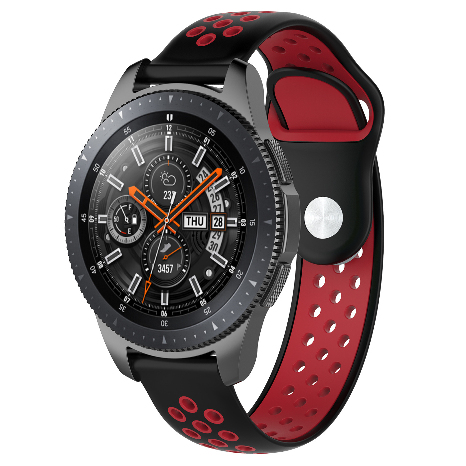 Samsung Galaxy Watch Double Sport Strap - Black Red