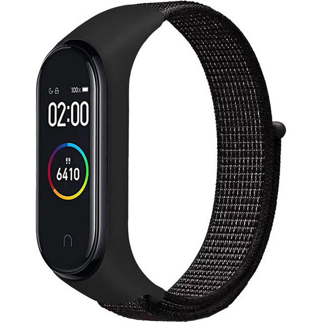Xiaomi Mi 3/4/5/6 Nylon Sport Strap - Reflector Black