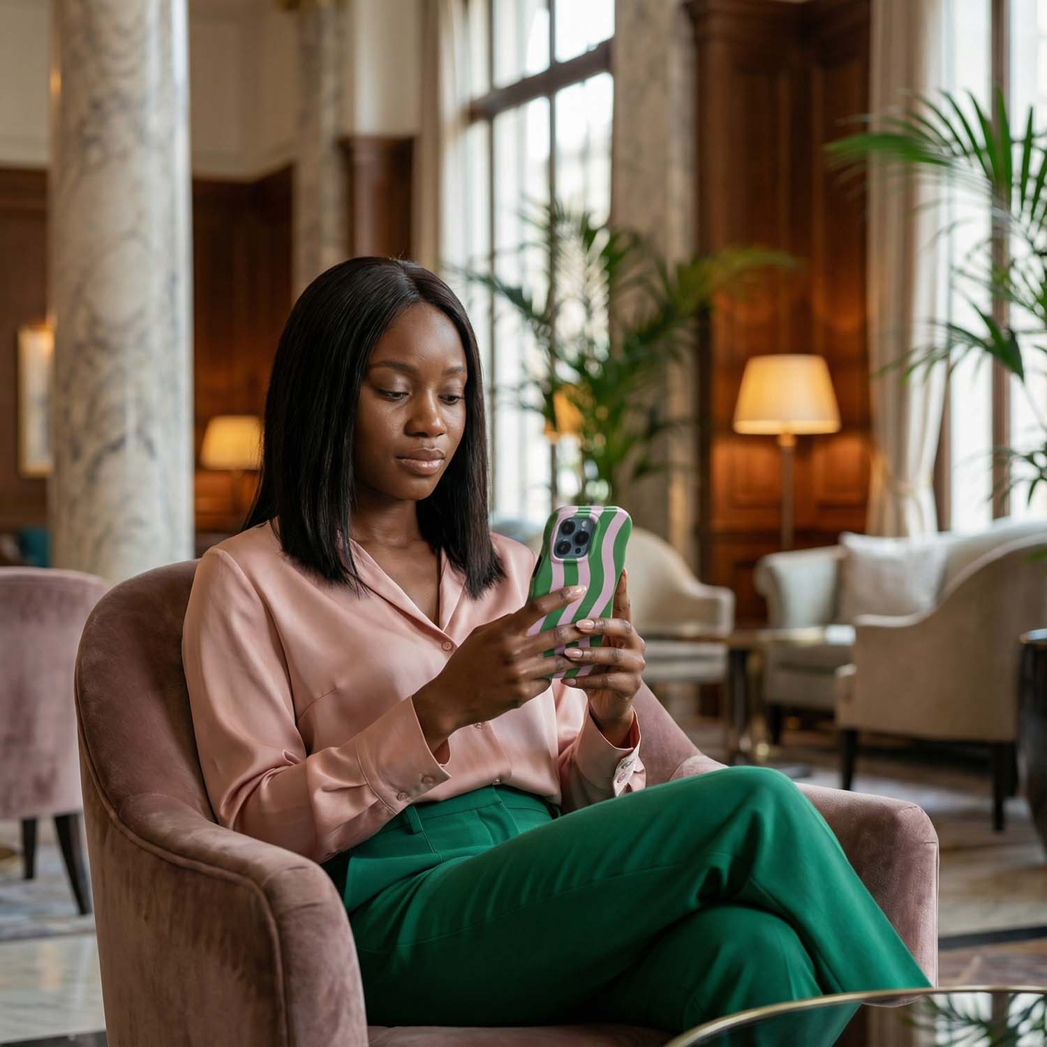 iPhone case Candy - green lilac