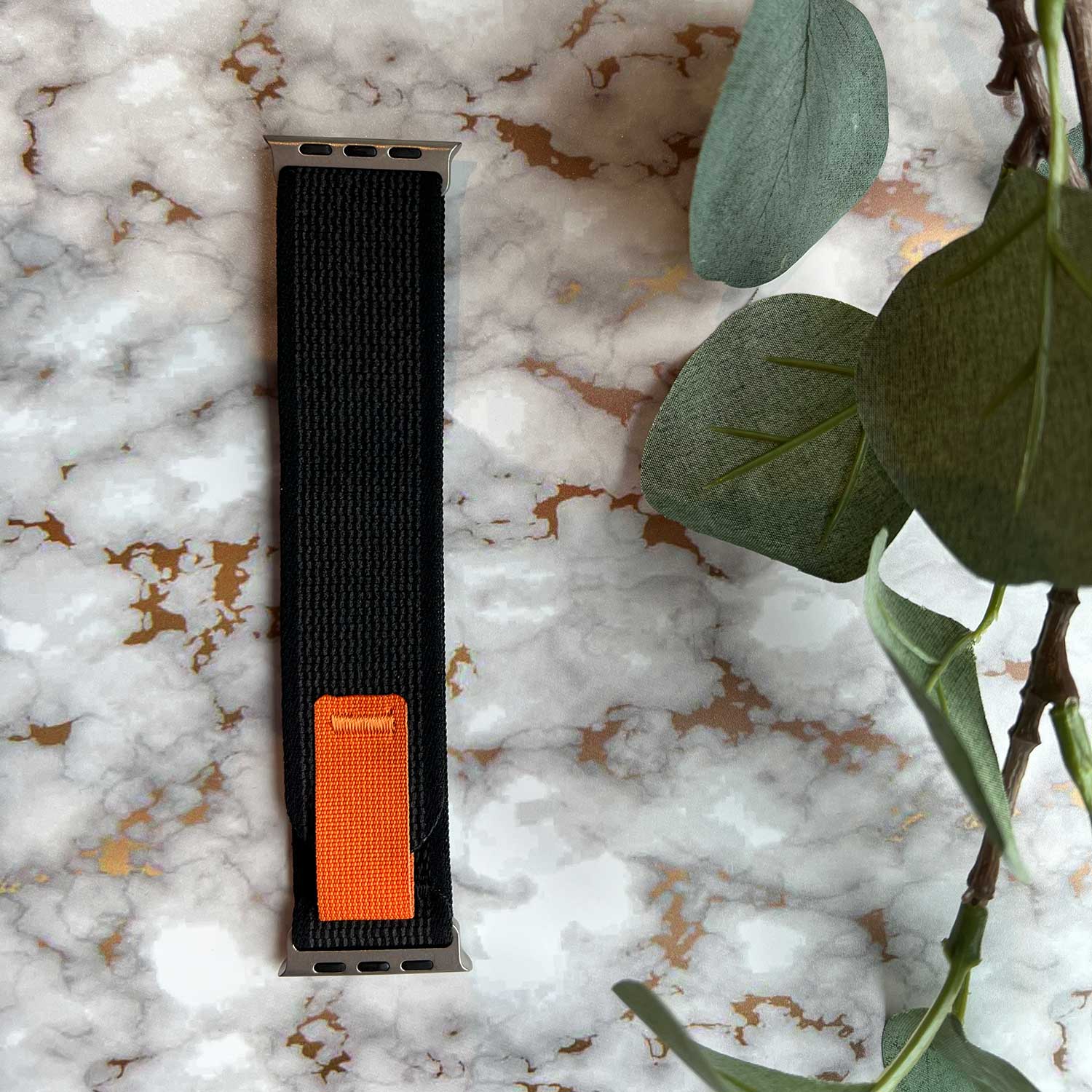 Apple Watch Nylon Trail Strap - Black Grey