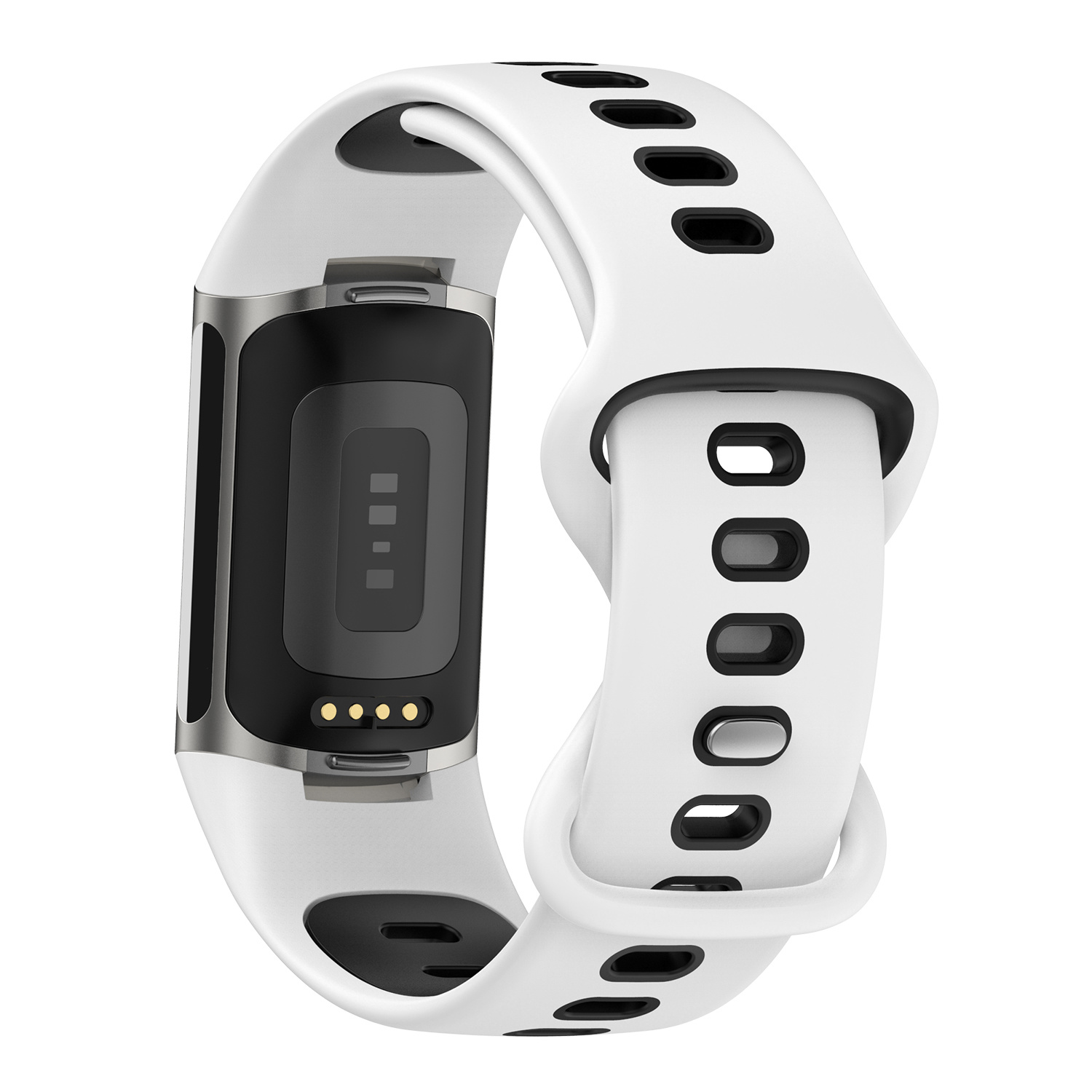 Fitbit Charge 5 Double Sport Strap - White Black