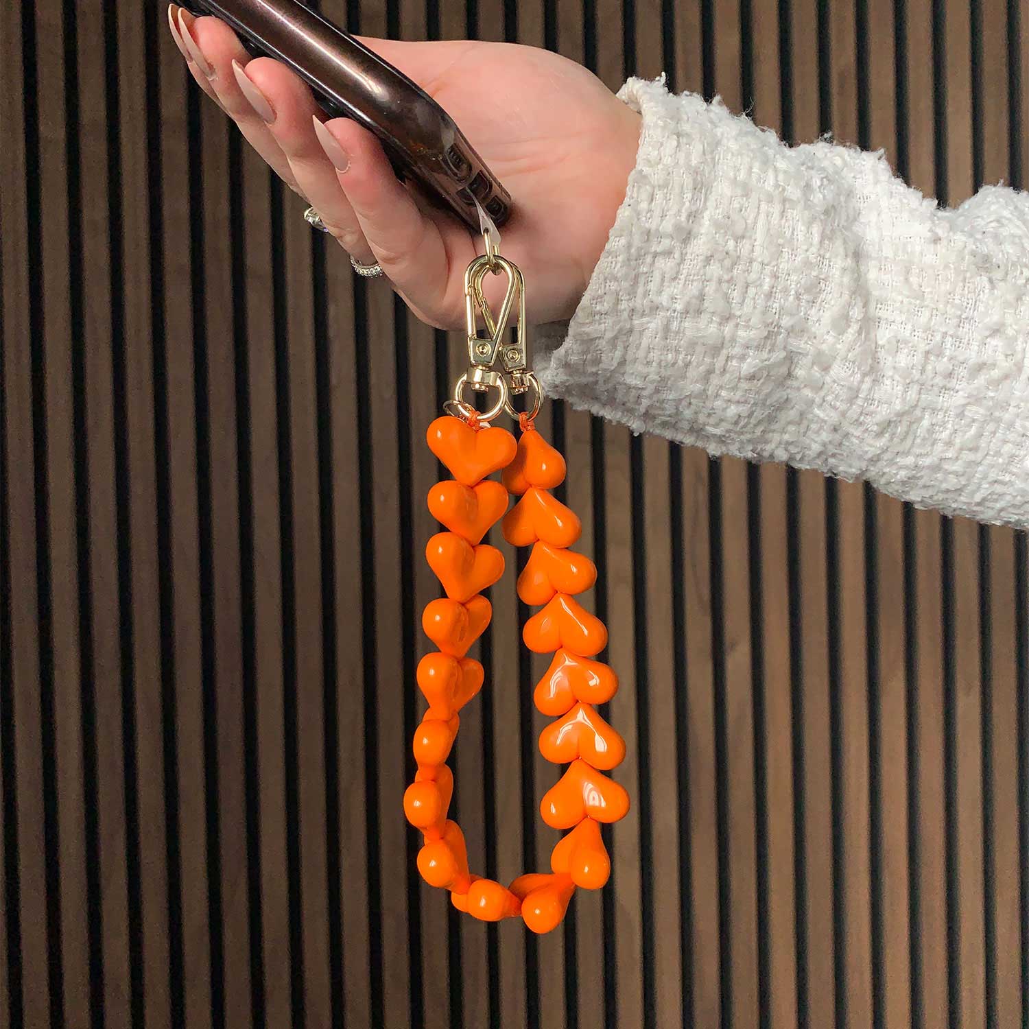 Cell phone chains Heart