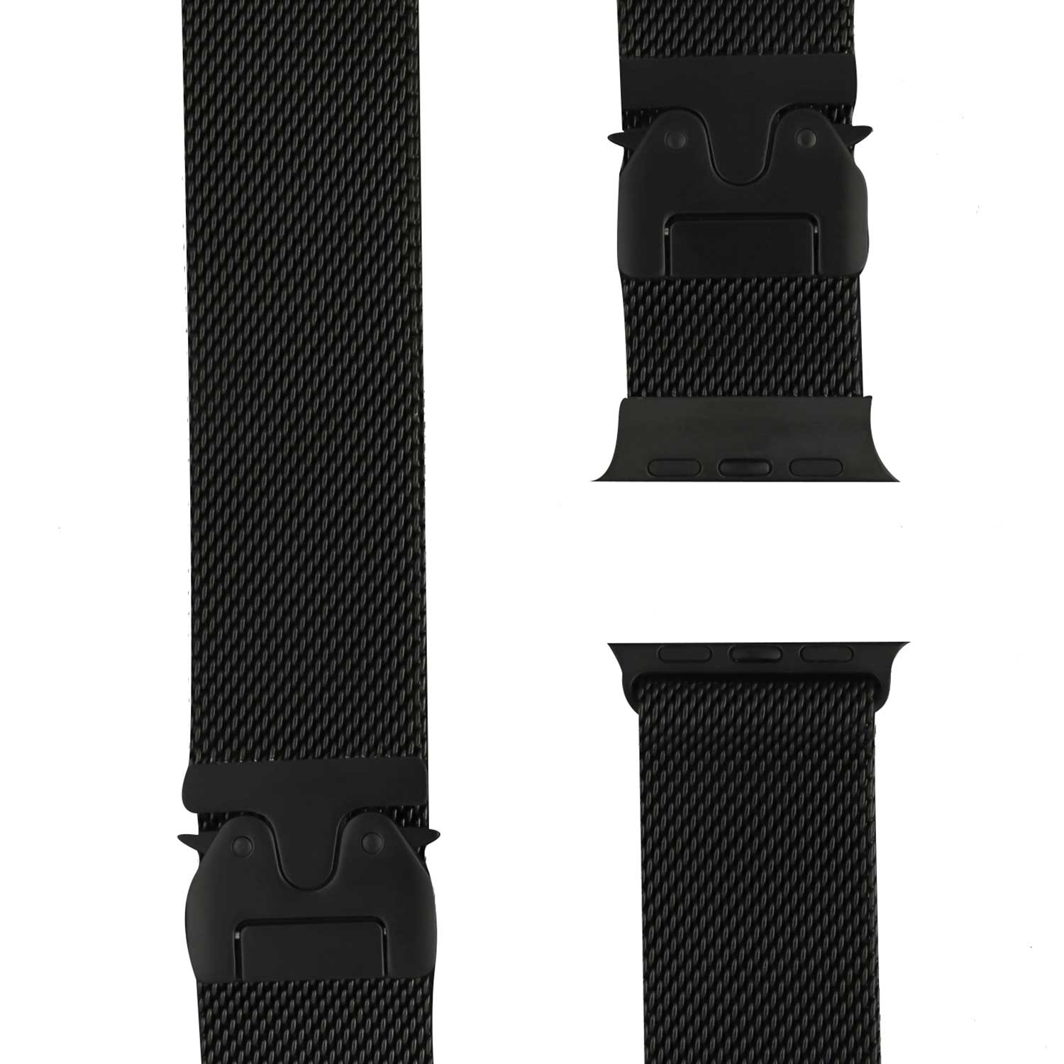 Apple Watch Milanese Buckle Loop Band - Black Titanium