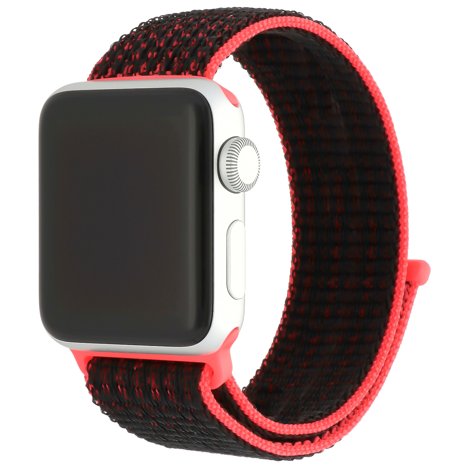 Apple Watch Nylon Sport Loop Strap - Red Black