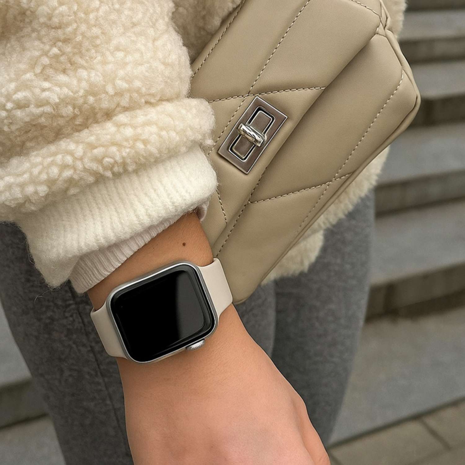Apple Watch Sport Strap - Stone Brown