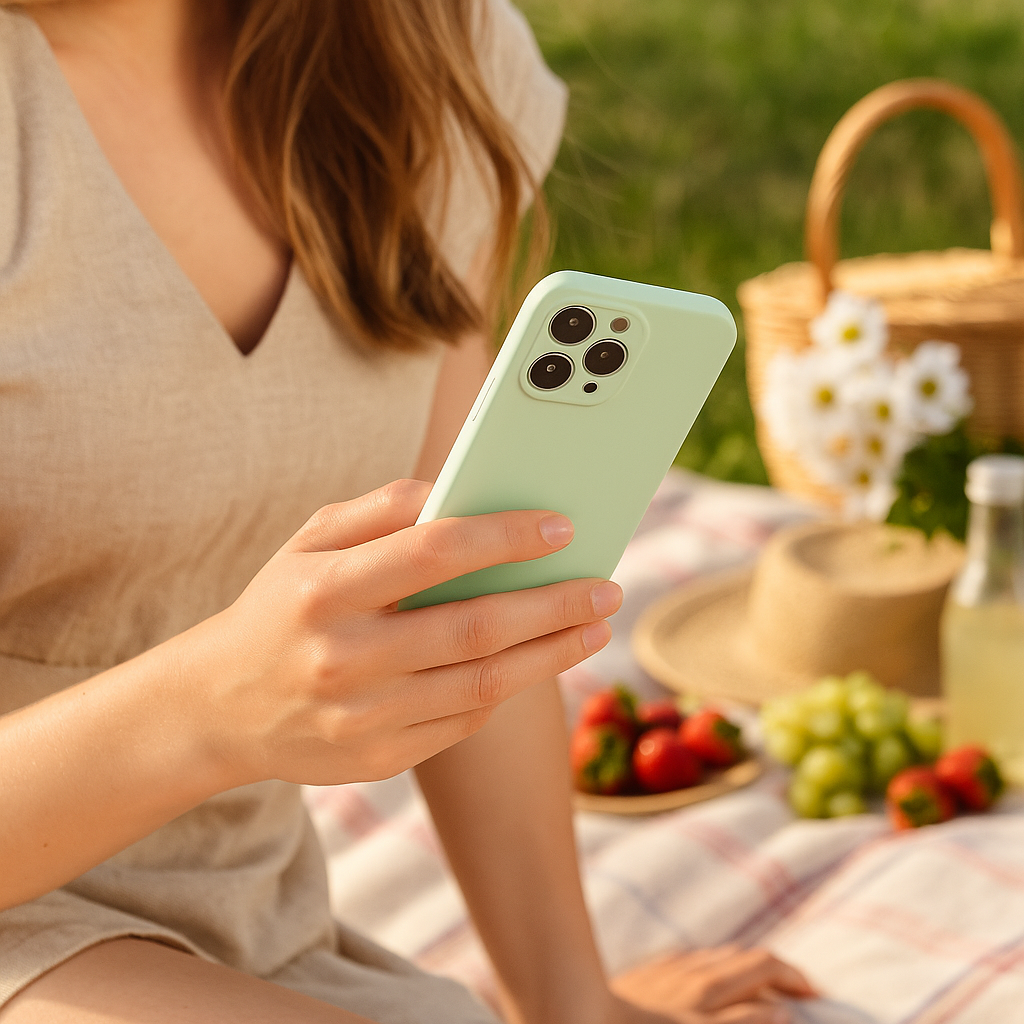 iPhone 13 case Coloree - silicone - green