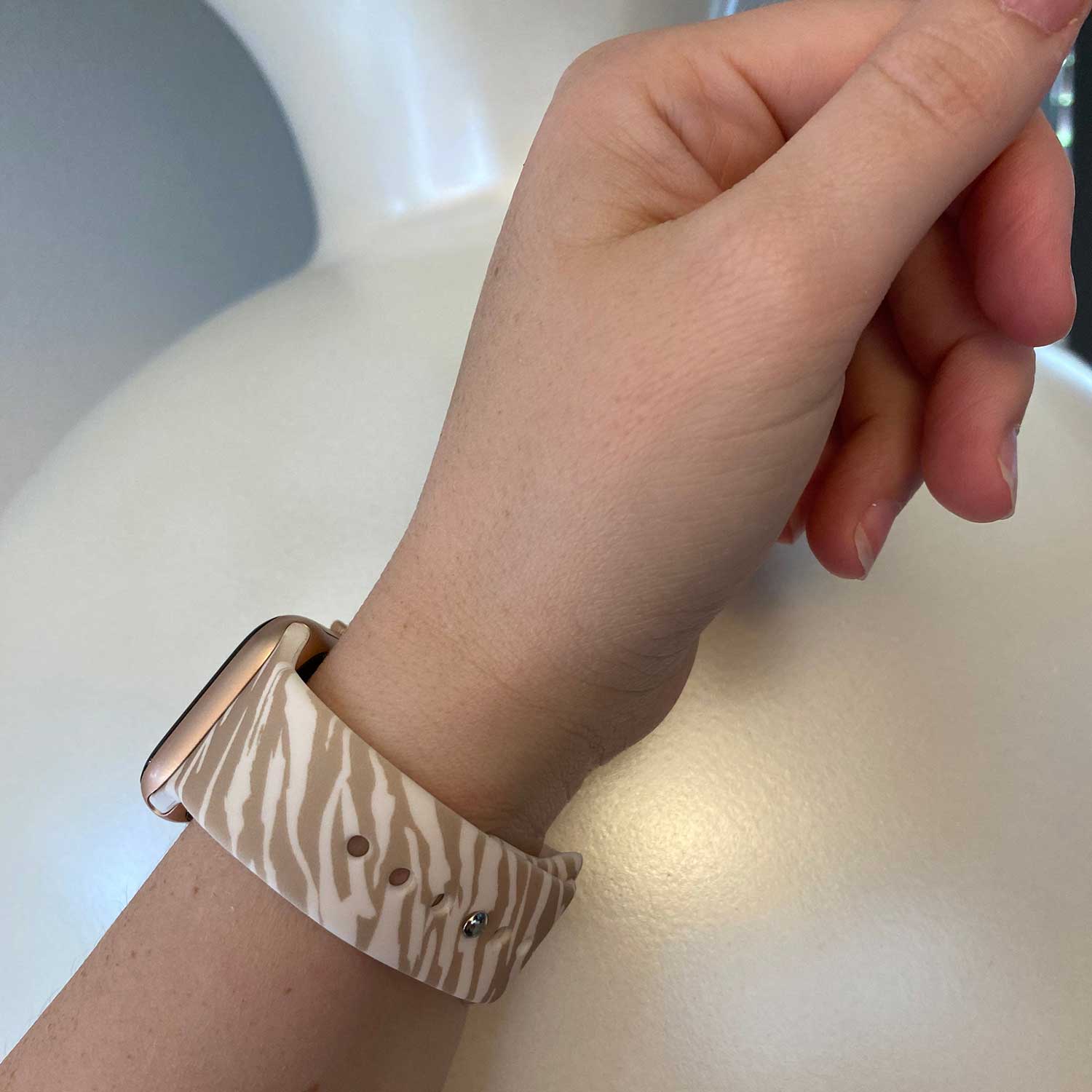 Apple Watch Print Sport Strap - Zebra Brown