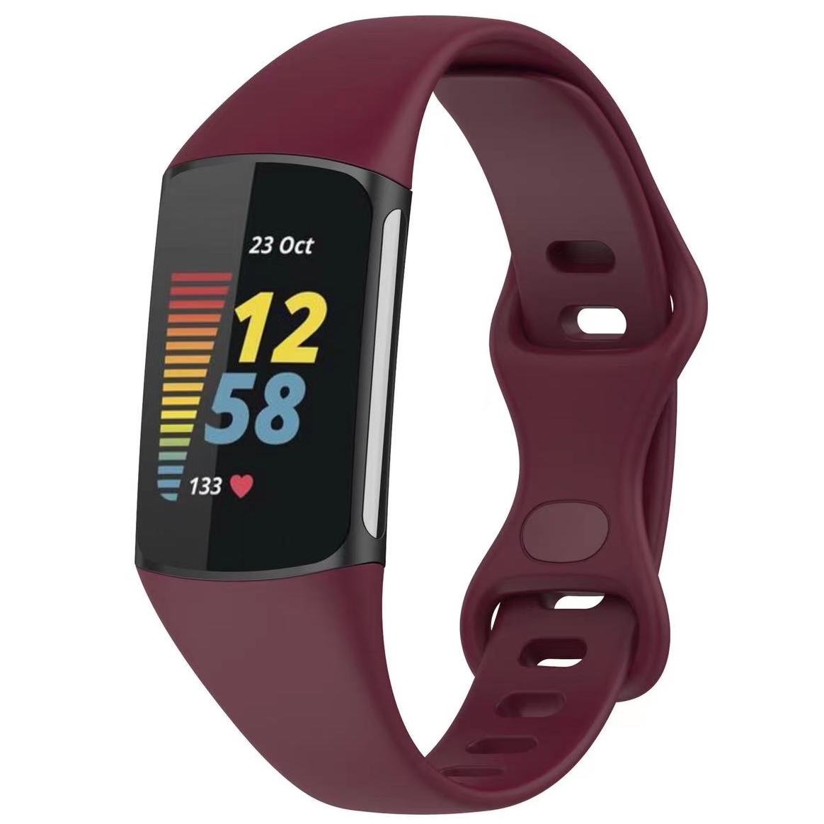 Fitbit Charge 5 Sport Strap - Wine Red