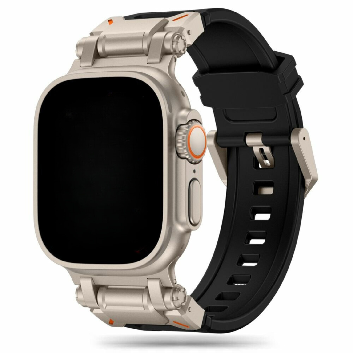 Apple Watch robust Silicone Robust strap - Black Titanium
