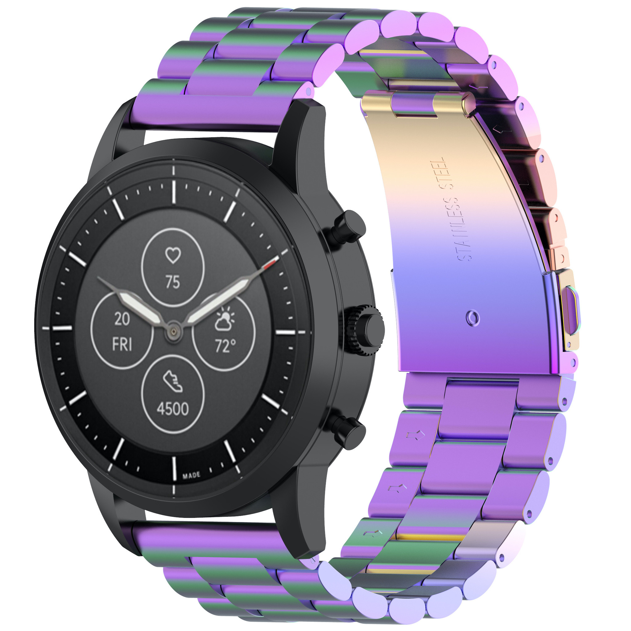 Garmin Vivoactive / Vivomove Beads Steel Link Strap - Colourful