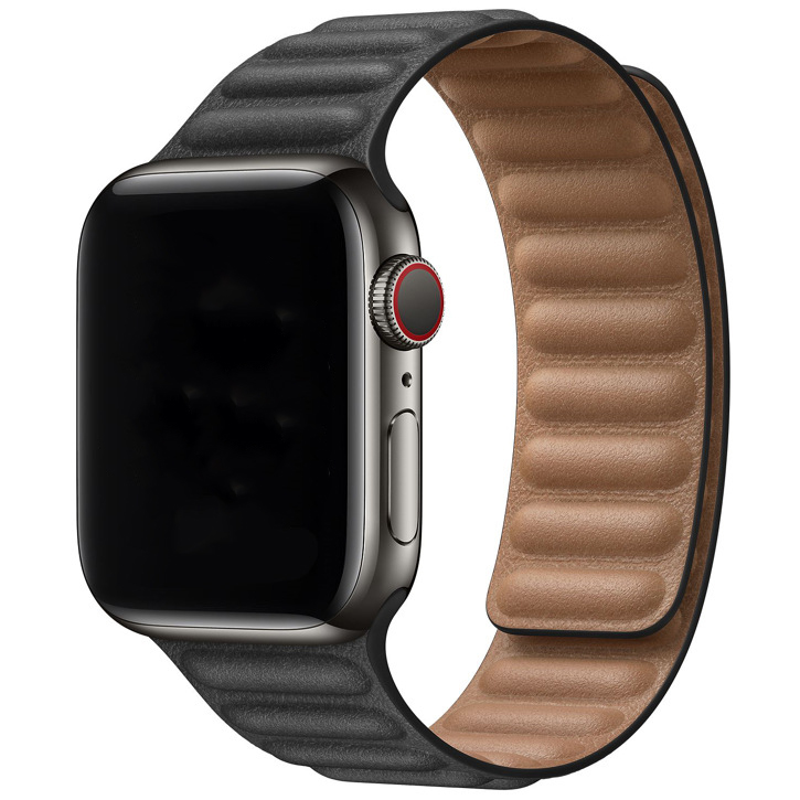 Apple Watch Leather Solo Strap - Black