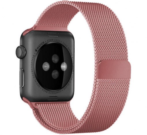 Apple Watch Milanese Strap - Pink Red