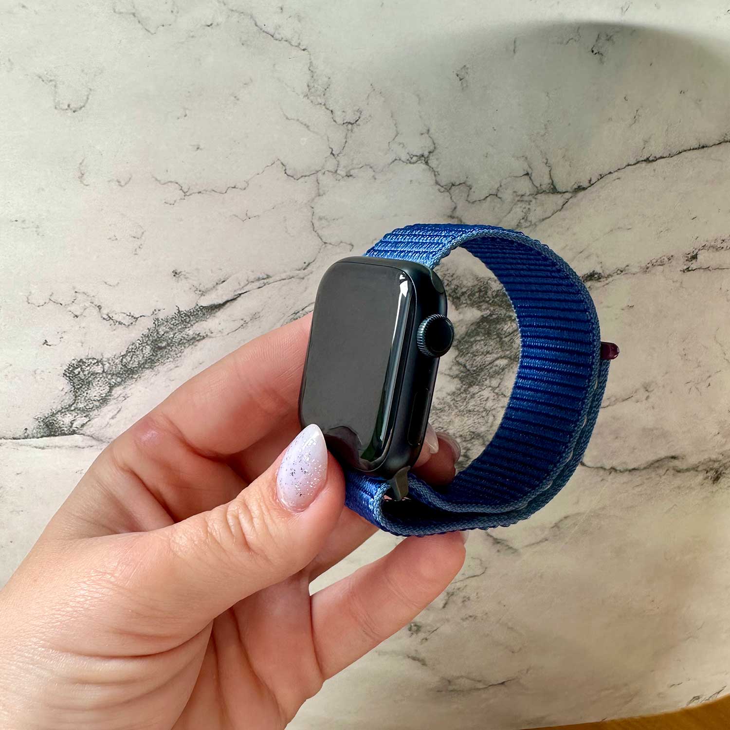 Apple Watch Nylon Sport Loop Strap - Ocean Blue