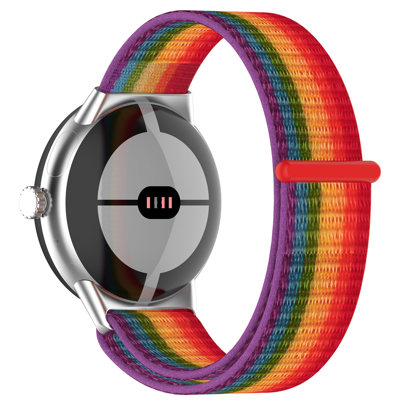 Google Pixel Watch Nylon Sport Strap - Rainbow