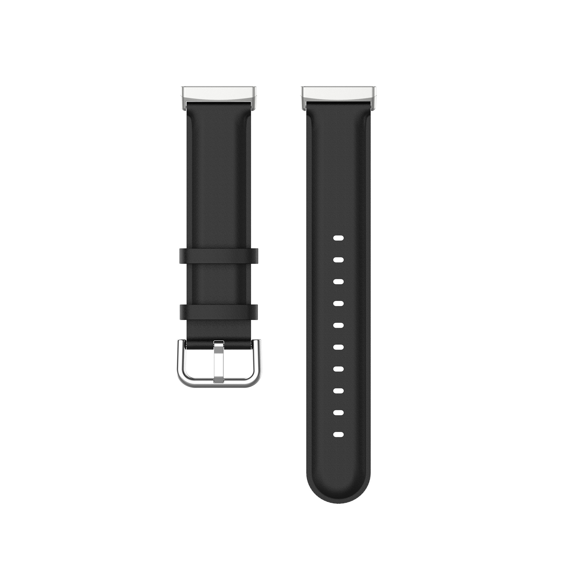 Fitbit Versa 3 / Sense Leather Strap - Black