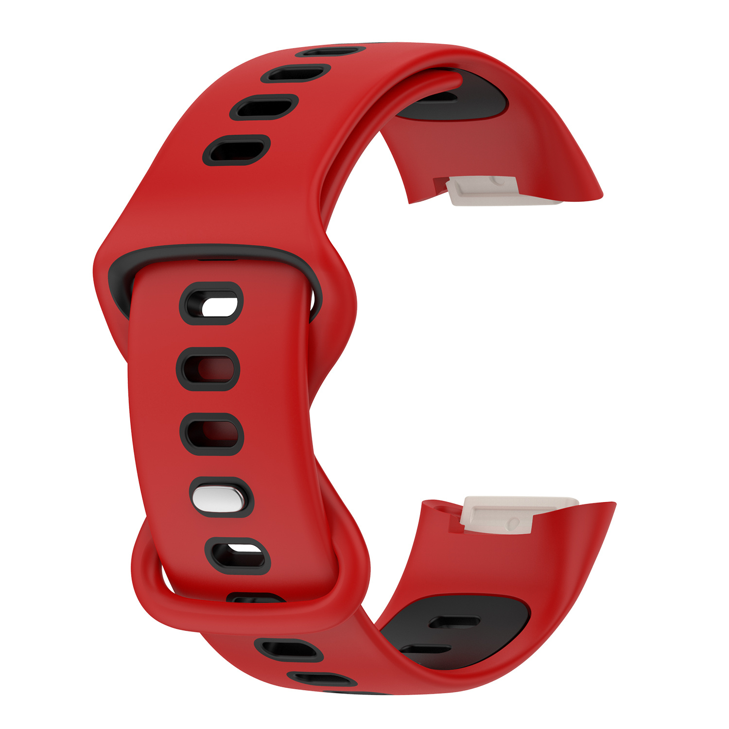 Fitbit Charge 5 Double Sport Strap - Red Black