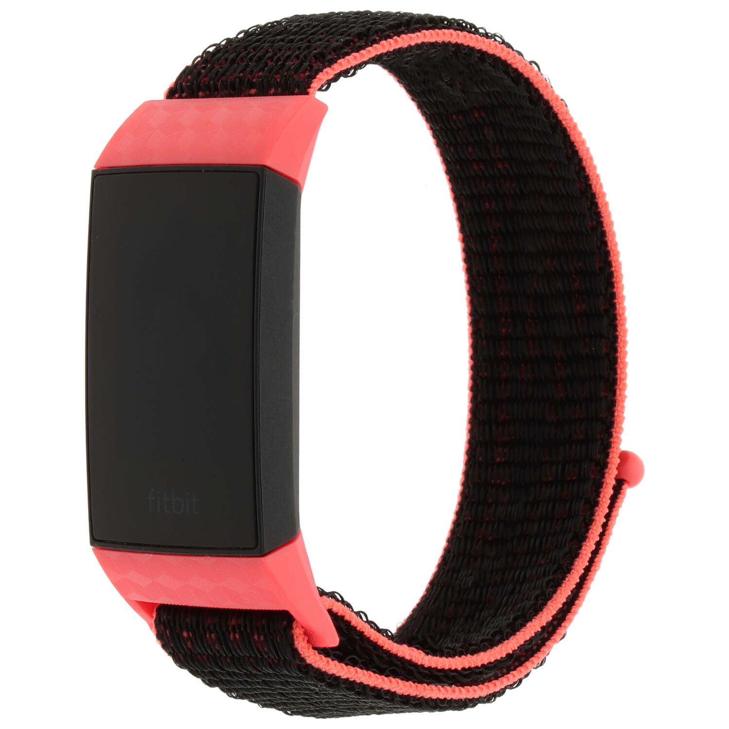 Fitbit Charge 3 &Amp; 4 Nylon Strap - Pink Black