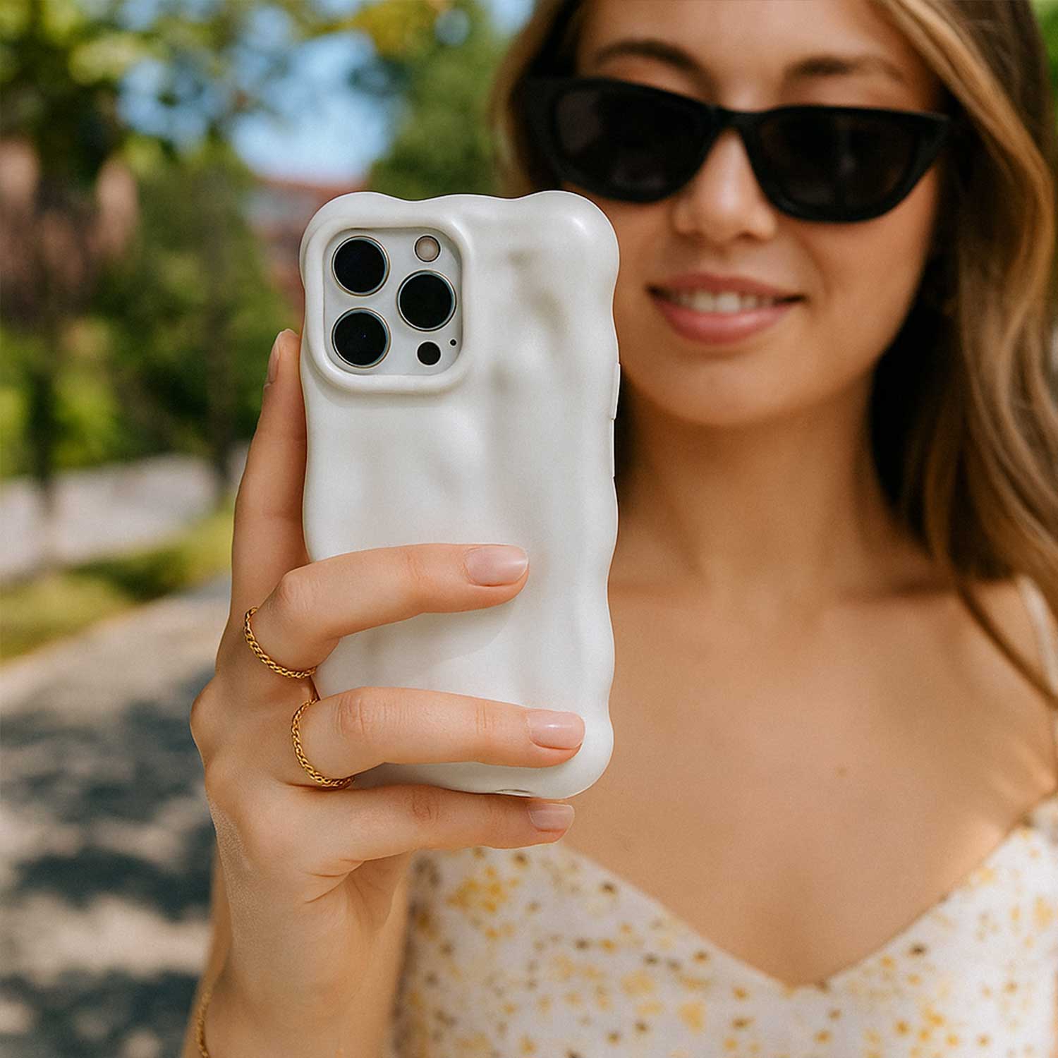 iPhone 16 Pro Max case Bubble - pearl