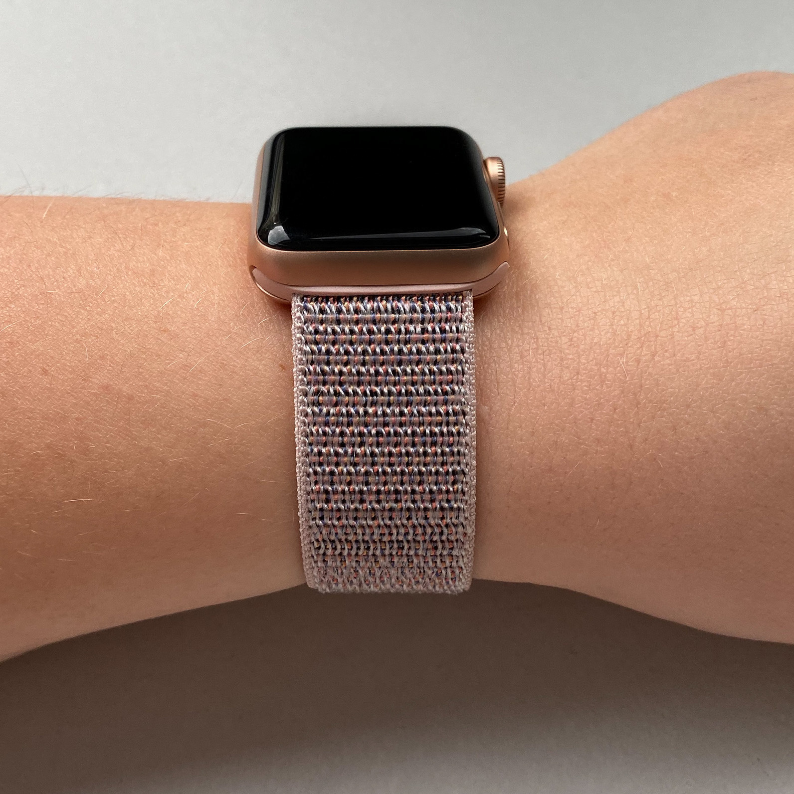 Apple Watch Nylon Sport Loop Strap - Pink Sand