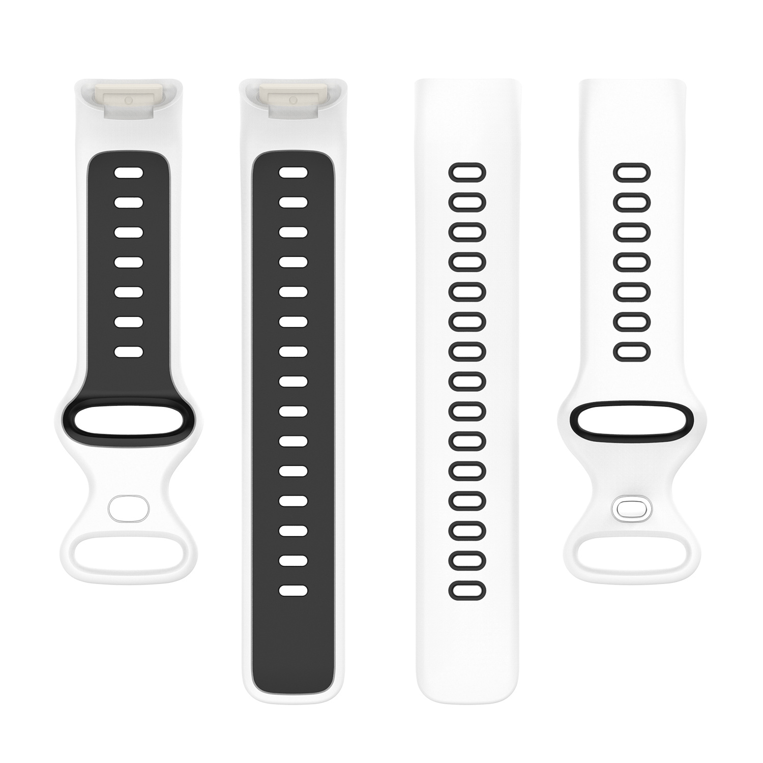 Fitbit Charge 5 Double Sport Strap - White Black
