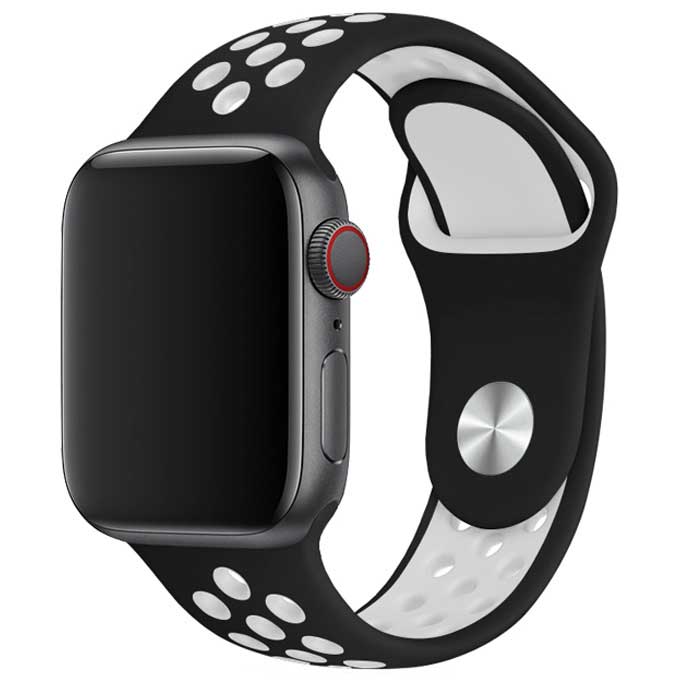 Apple Watch Double Sport Strap - Black And White