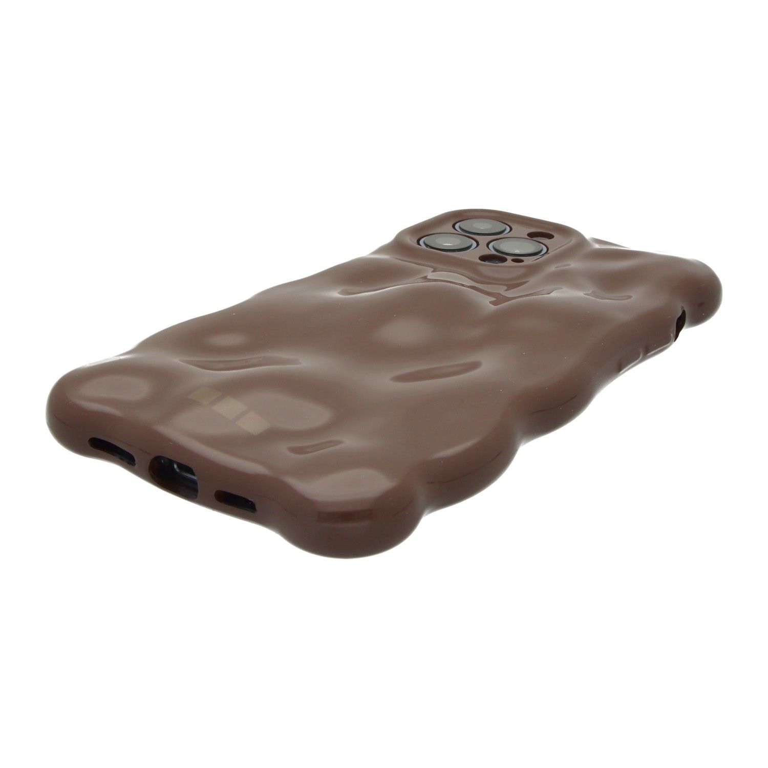 iPhone 15 Plus case Bubble - dark brown
