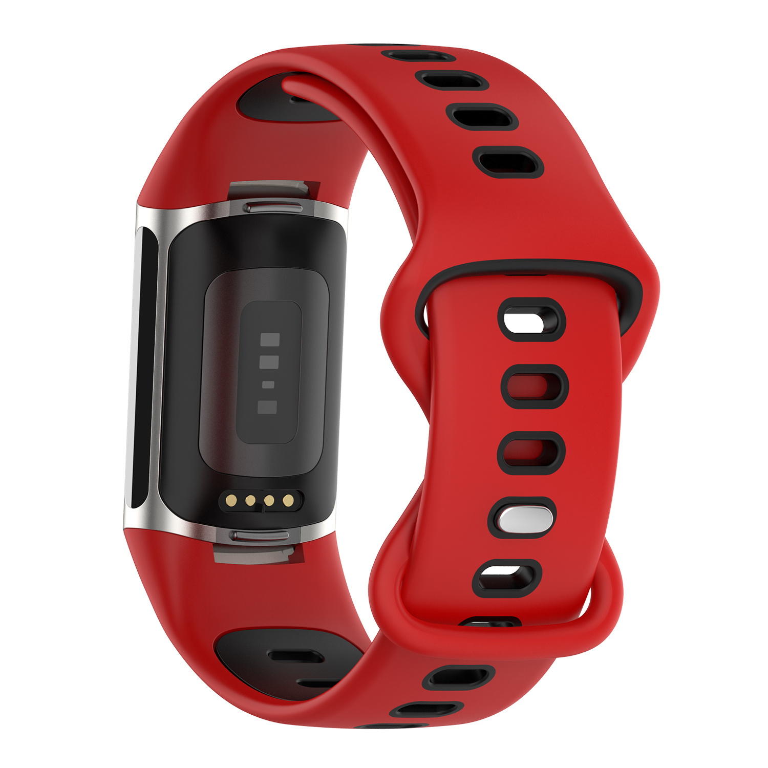 Fitbit Charge 5 Double Sport Strap - Red Black