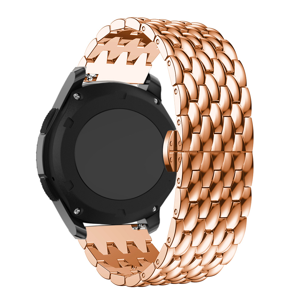 Samsung Galaxy Watch Dragon Steel Link Strap - Rose Gold