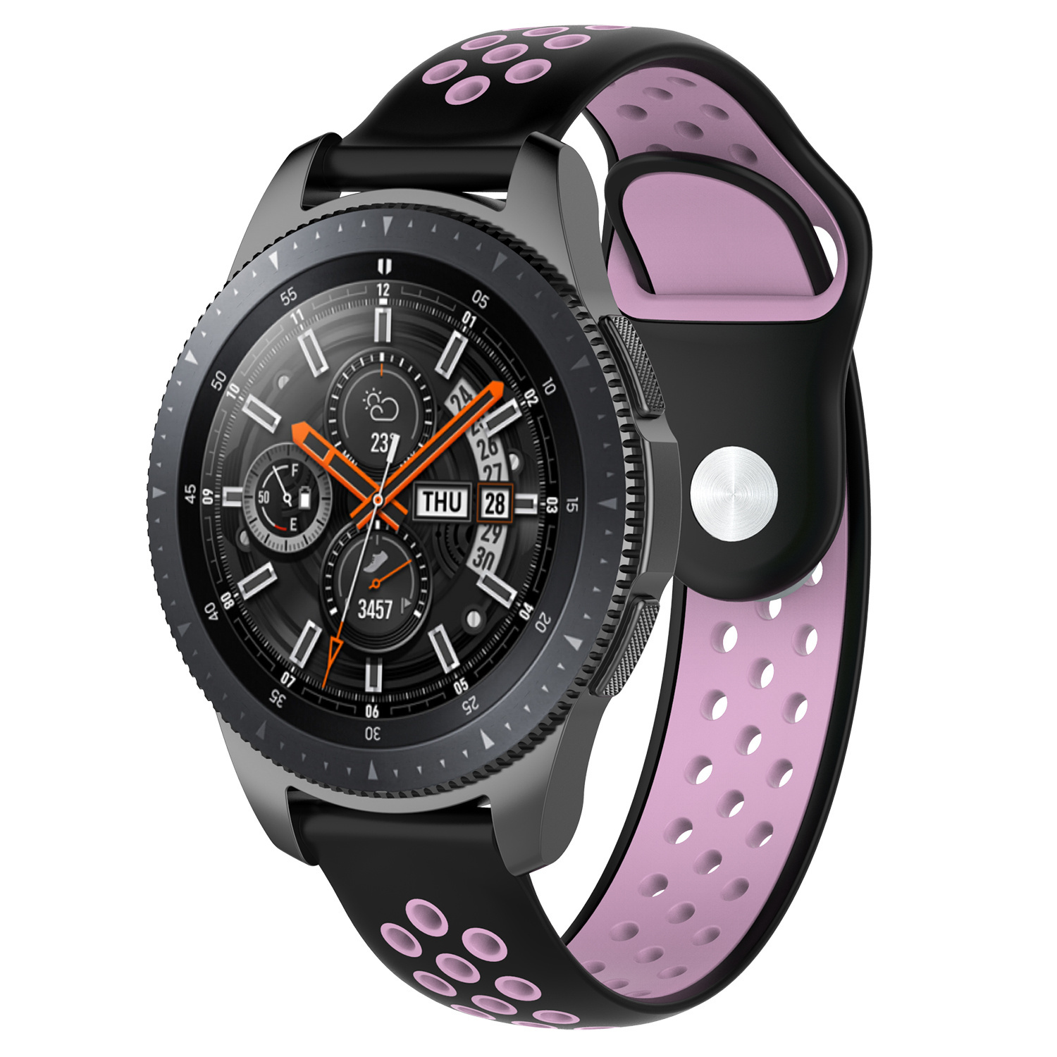 Huawei Watch Gt Double Sport Strap - Black Pink