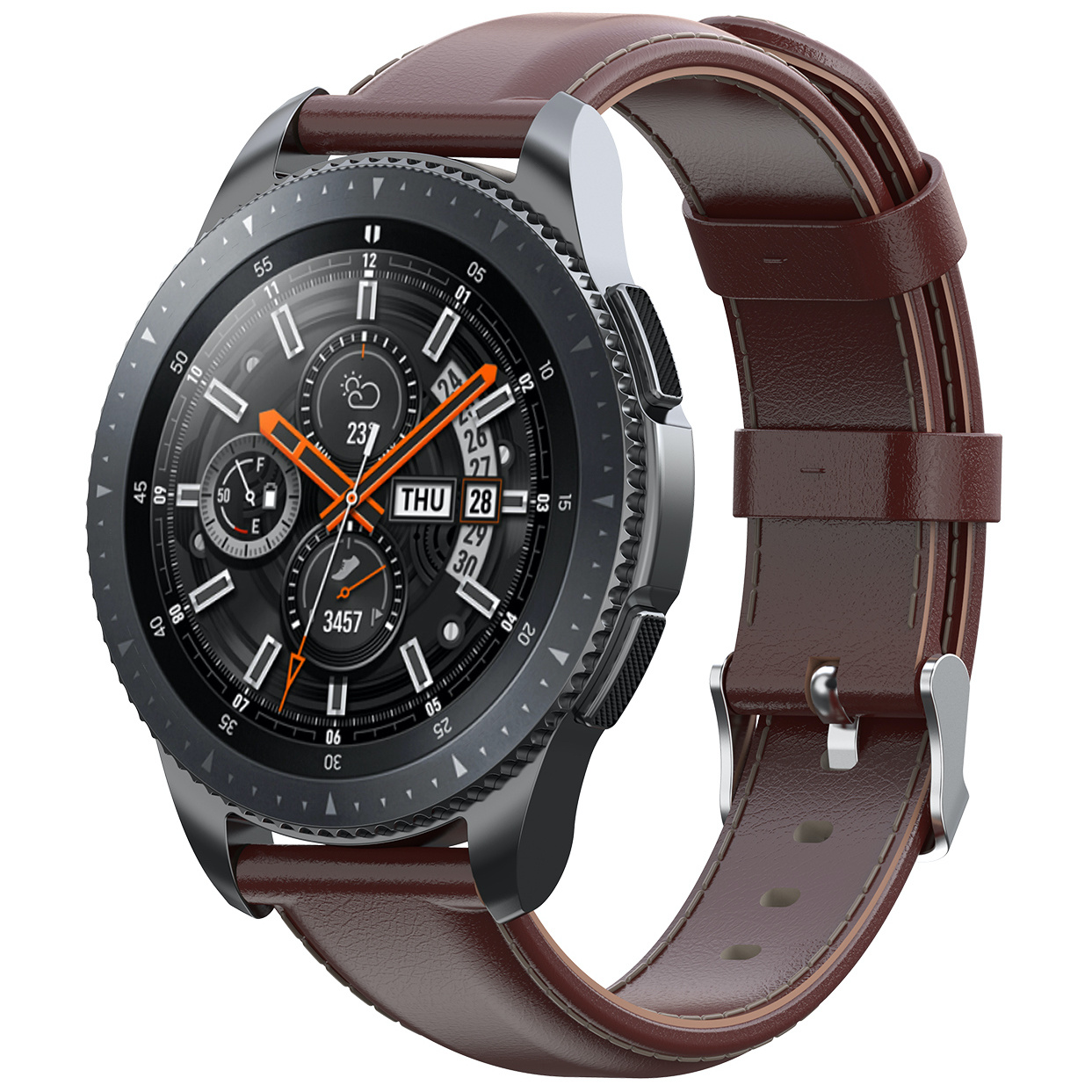 Garmin Vivoactive / Vivomove Leather Strap - Light Brown