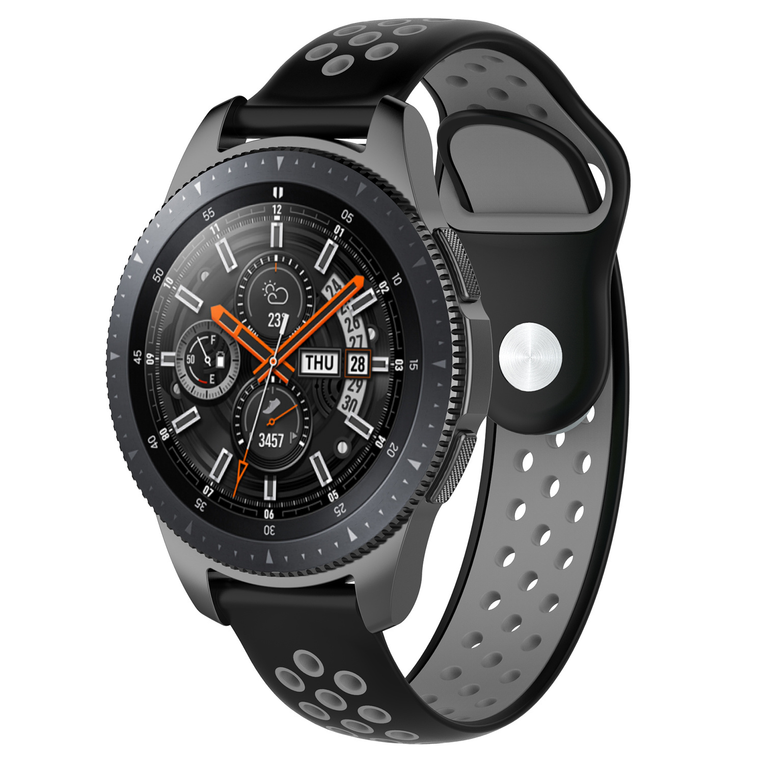 Samsung Galaxy Watch Double Sport Strap - Black Grey
