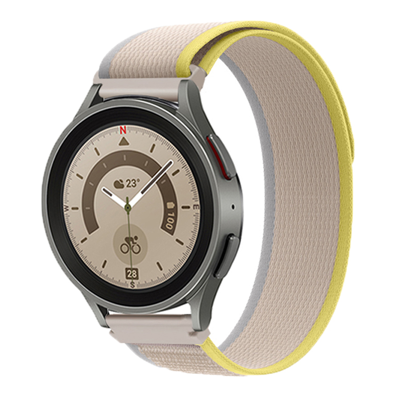 Garmin Vivoactive / Vivomove Nylon Trail Strap - Yellow Beige