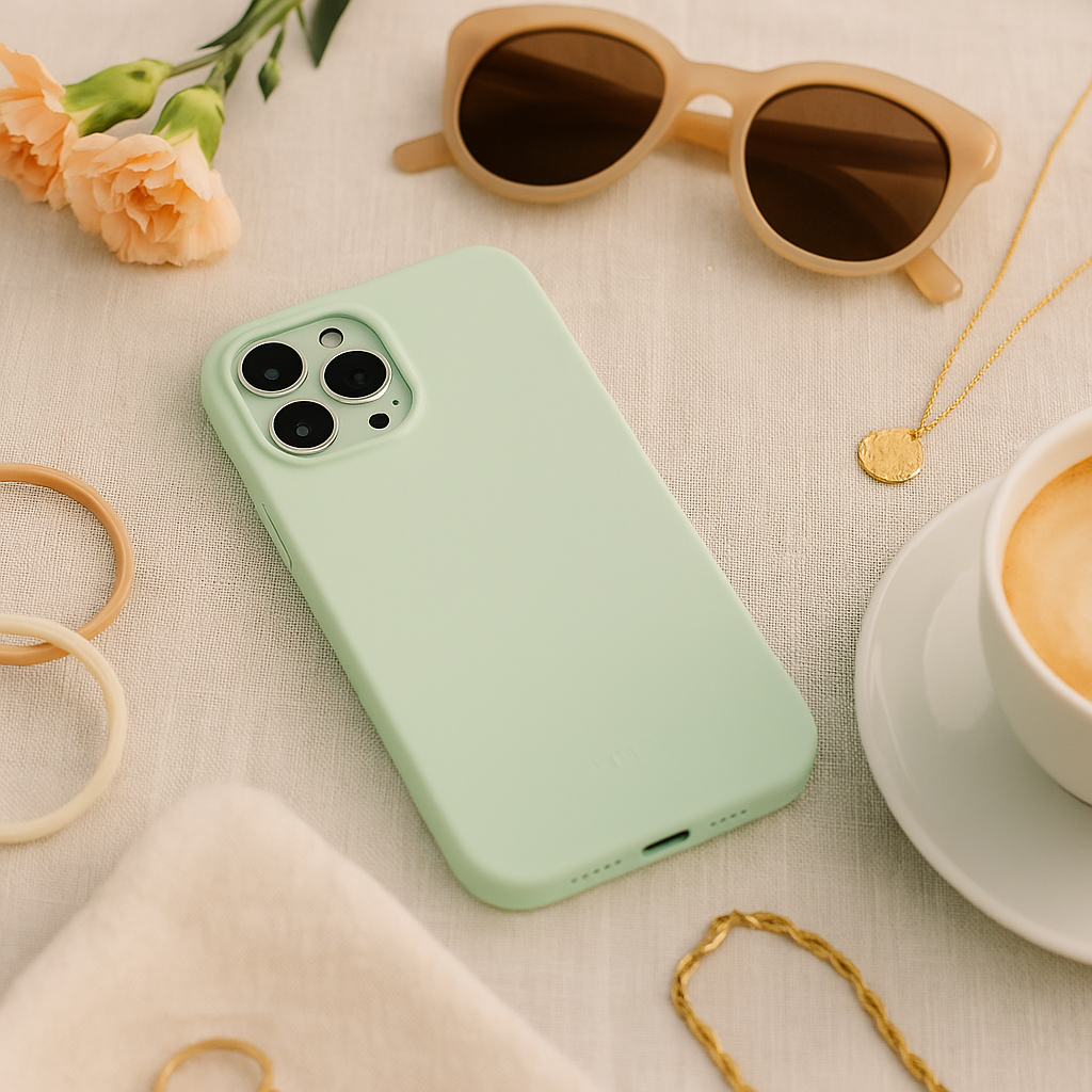 iPhone 14 Pro Max case Coloree - silicone - green