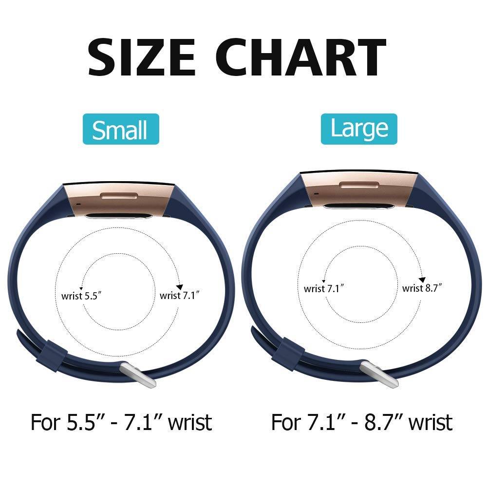 Fitbit Charge 3 &Amp; 4 Sport Waffle Strap - Dark Blue