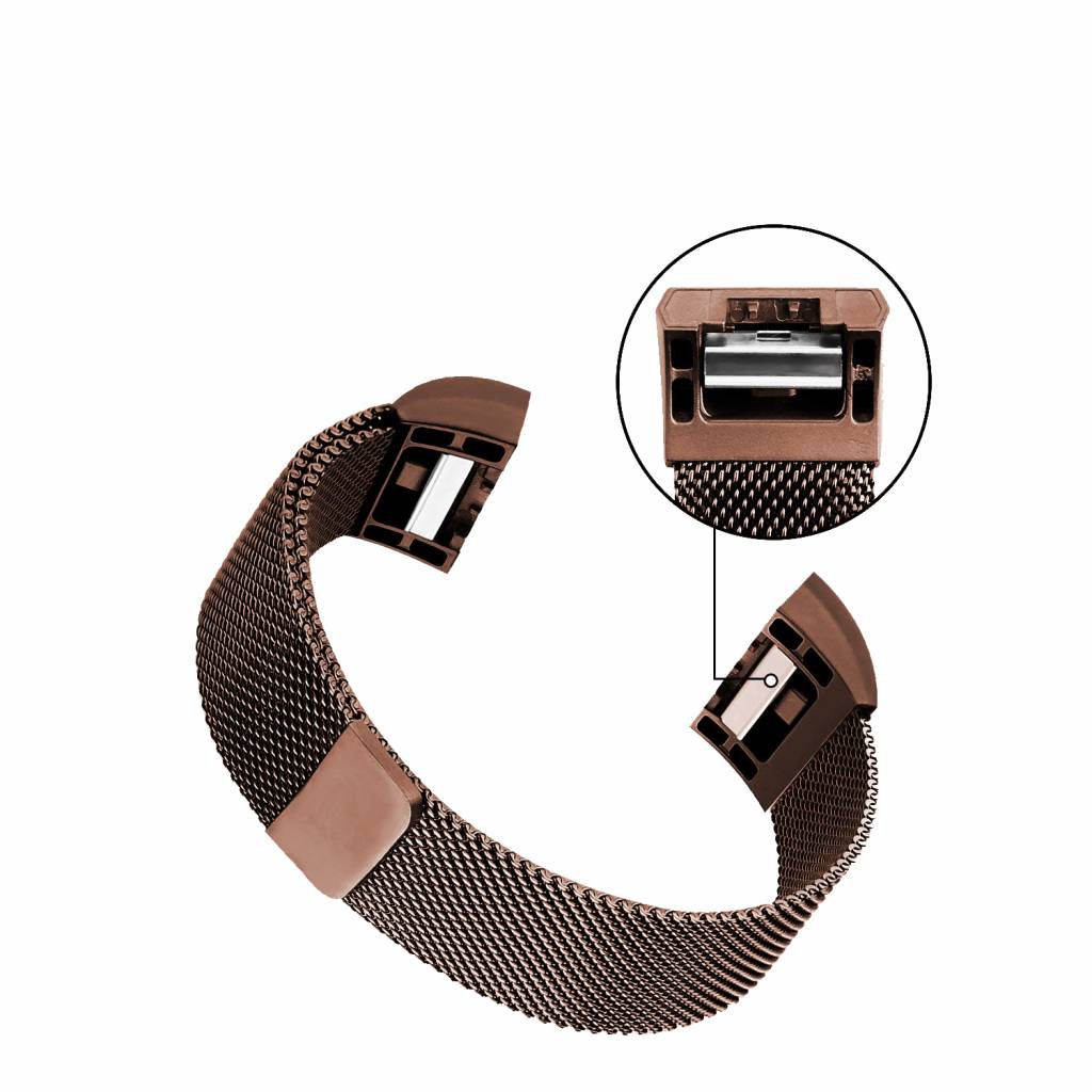 Fitbit Charge 2 Milanese Strap - Brown